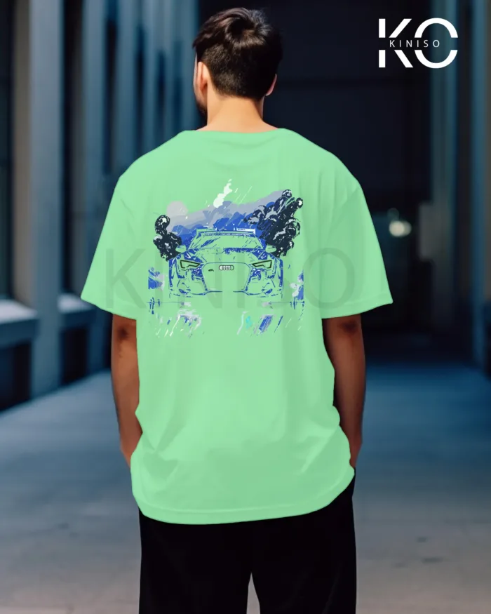 Car Graphic T Shirts for guys with Car Half Back Design - Image 12